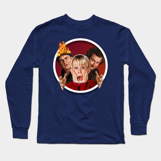 Home Alone Long Sleeve T-Shirt by Zbornak Designs